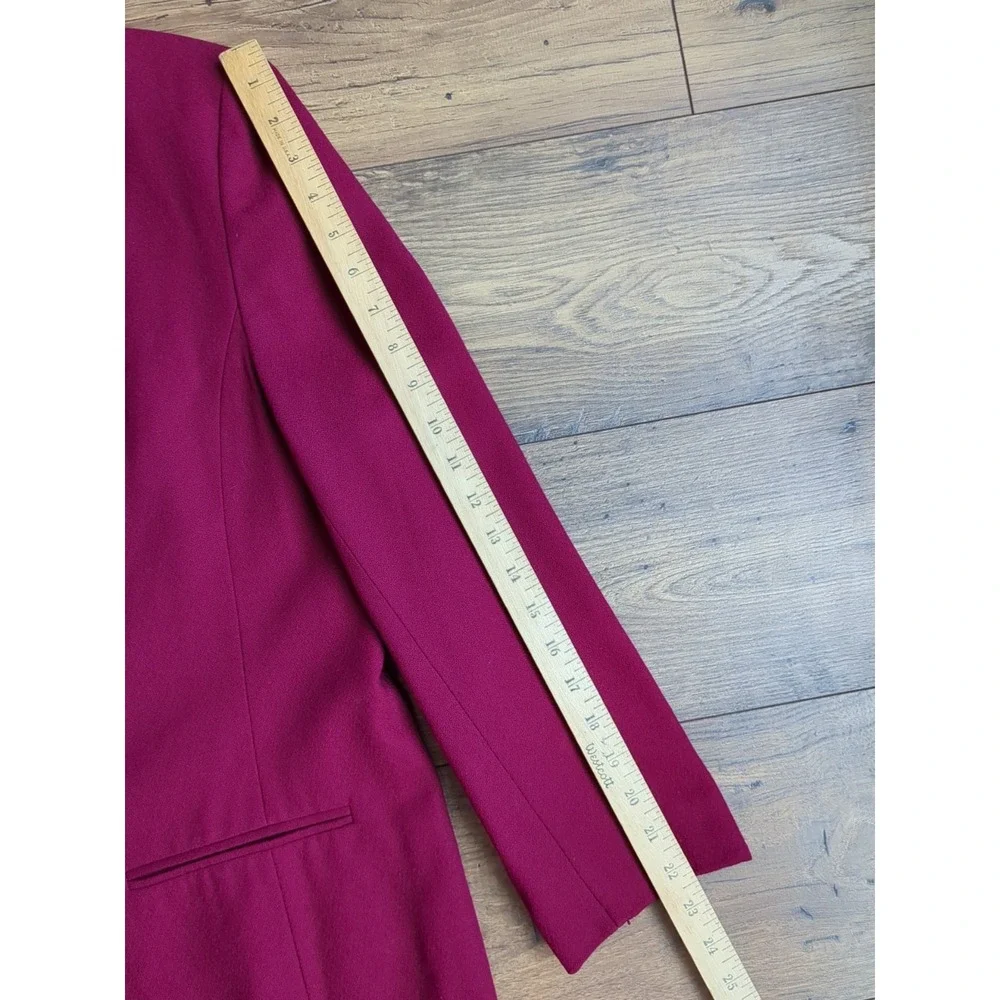 VTG Pendleton‎ Womens Sz 10 Single Button Deep Red Blazer Made In USA